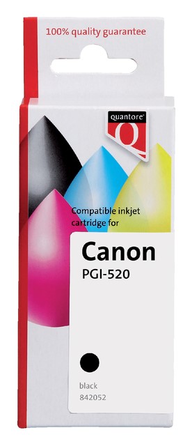 Inkcartridge Qua Can PGI-520 + chip zwart 1 Stuk