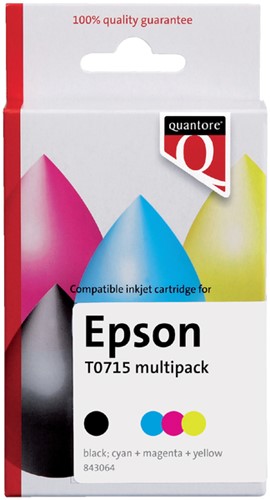 Inkcartridge Qua Eps T071540 zwart kleur 4 Stuk