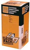 Elastiek CleverPack breed 155mmx8mm 500gr bruin