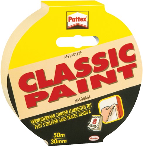 AFPLAKTAPE PATTEX 30MMX50M CLASSIC CREME 1 Stuk