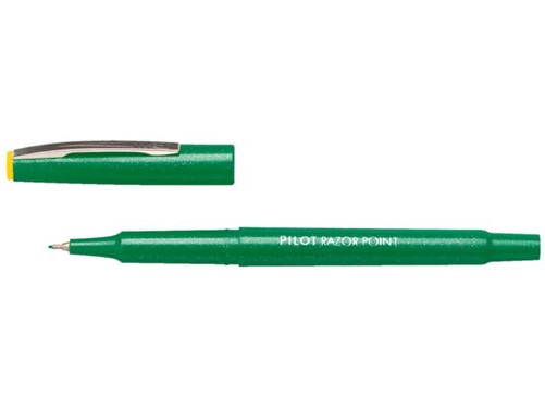 FINELINER PILOT RAZOR POINT SW-10 PP 0.4MM GROEN 1 Stuk