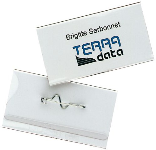 Badge Durable 8608 met speld 40x75mm