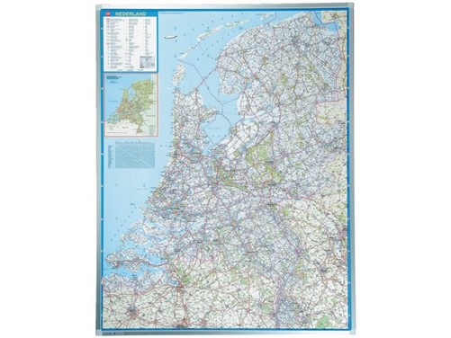 LANDKAART LEGAMASTER NED 130X101 BESCHR/MAGN 1 Stuk