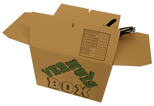 VERHUISDOOS CLEVERPACK BEDRUKT 480X320X360MM 5 Stuk