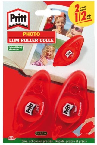 Fotolijmroller Pritt Compact permanent 2ehalve prijs blister