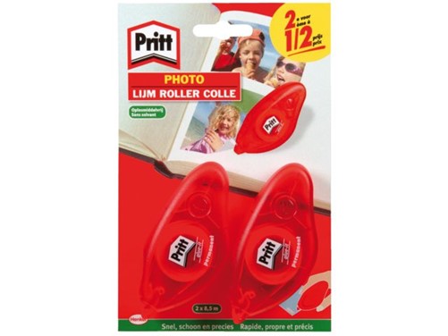Fotolijmroller Pritt Compact permanent 2ehalve prijs blister