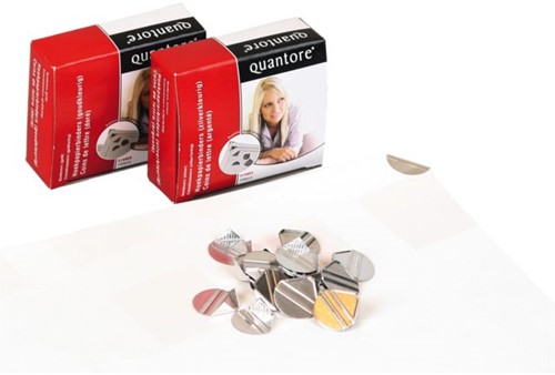 HOEKCLIP QUANTORE ZILVER 100 Stuk