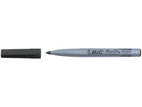 VILTSTIFT BIC 1445 POCKET ROND 1.1MM ZWART 1 Stuk