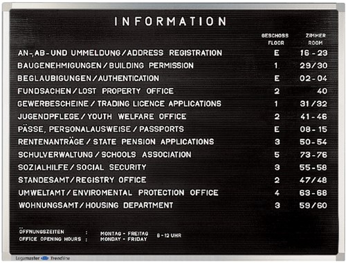 INFOBORD LETTER LM PREMIUM 30X40 RUBBERPROFIEL 1 Stuk