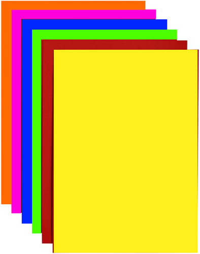 Kopieerpapier Papicolor A4 200gr 6 vel 